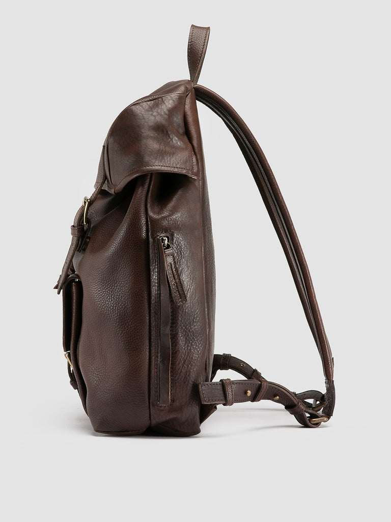 RARE 047 - Dark Brown Leather Backpack
