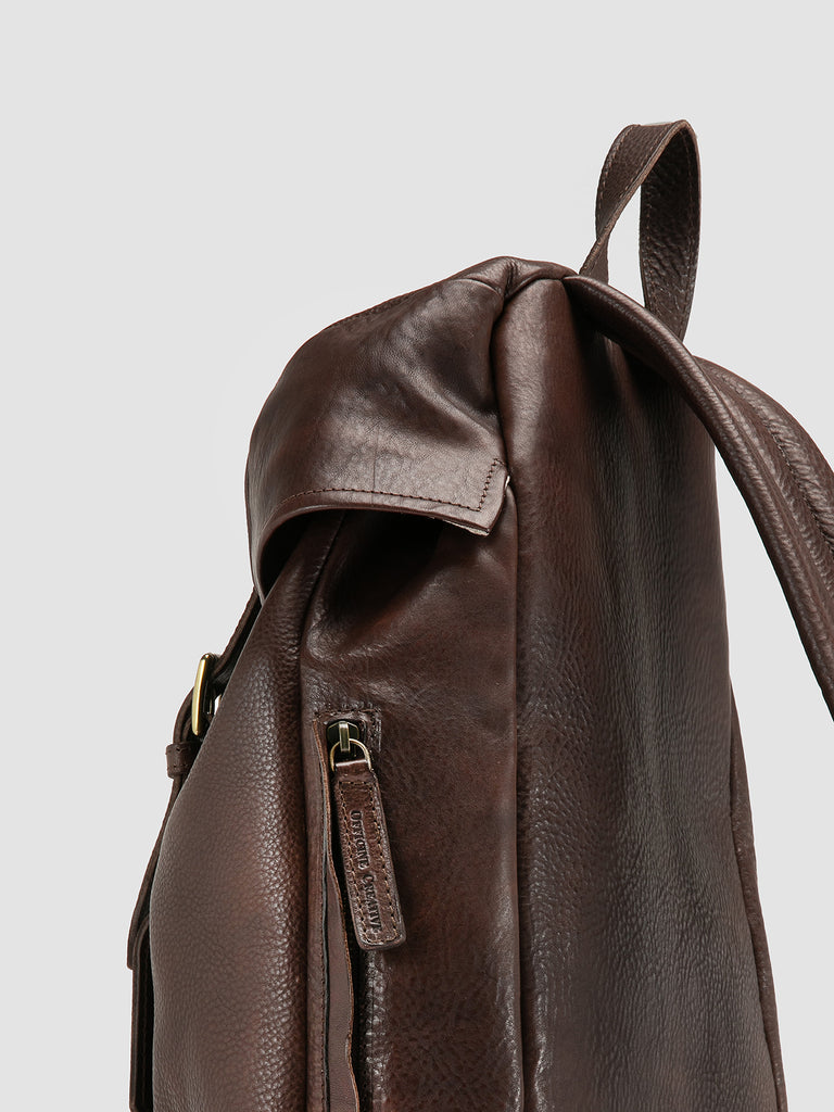 RARE 047 - Dark Brown Leather Backpack