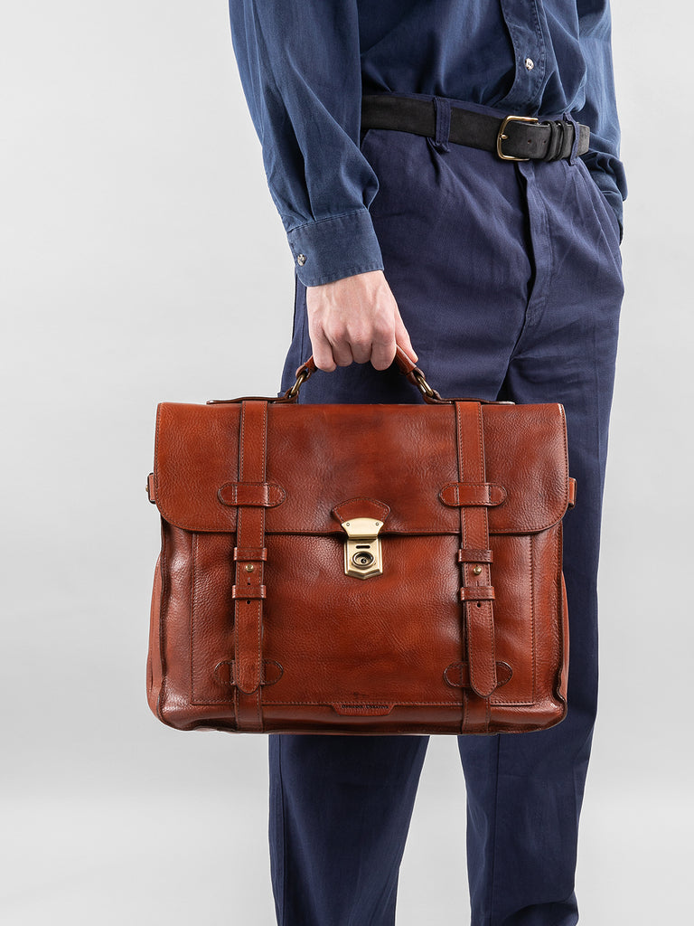 RARE 26 - Dark Brown Leather BriefCase