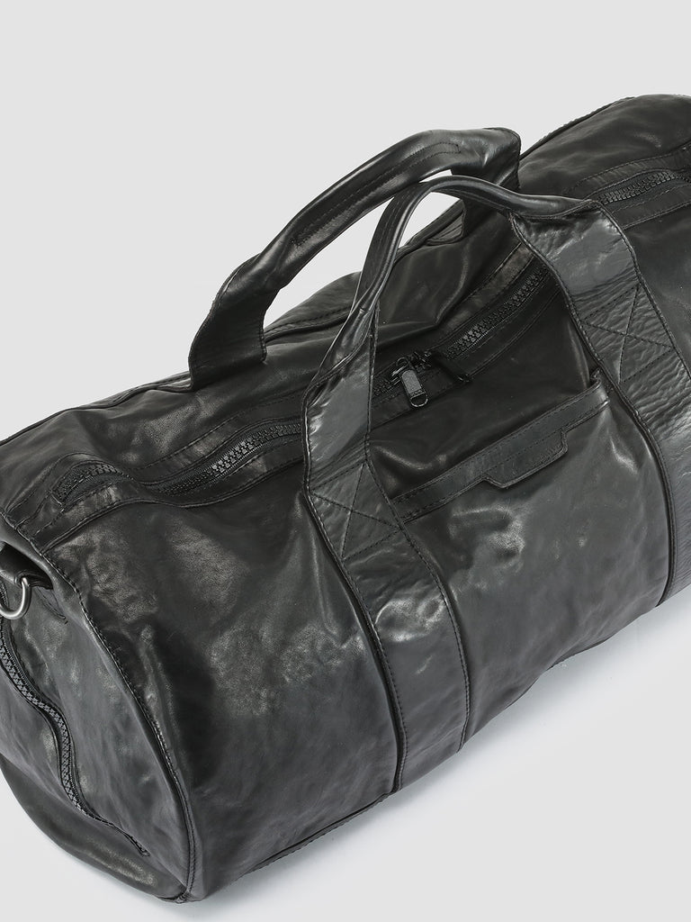 RECRUIT 007 Nero - Black Leather Travel Bag Officine Creative - 2