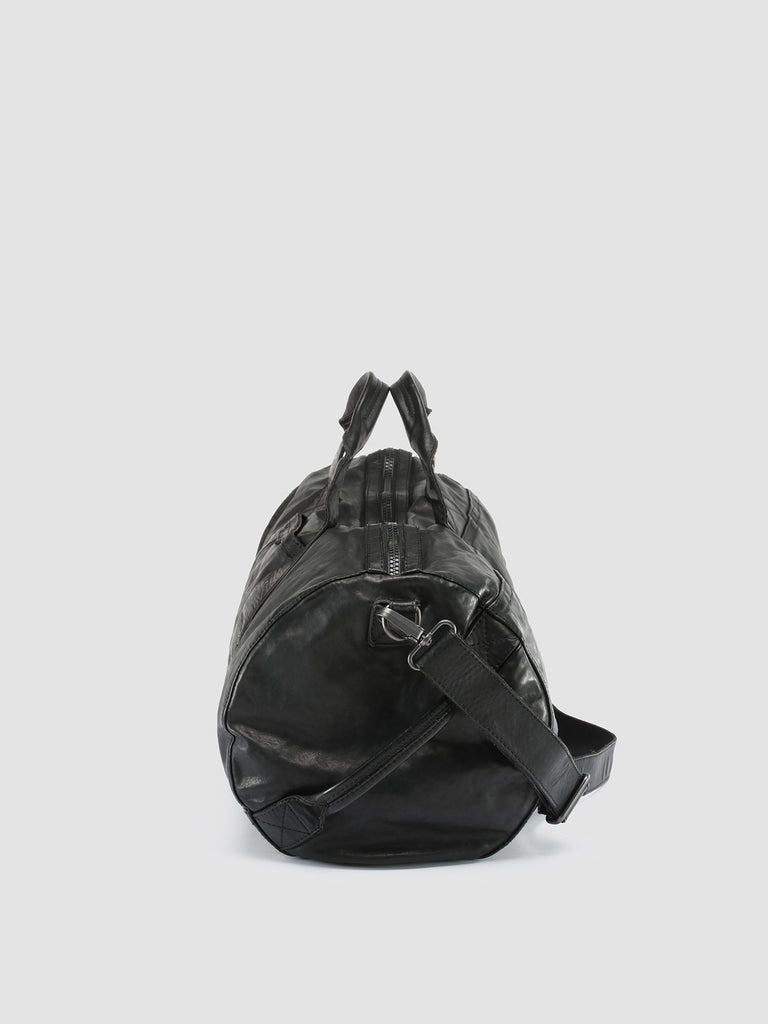 RECRUIT 007 Nero - Black Leather Travel Bag Officine Creative - 3