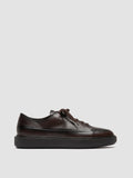 RELEASE 001 - Brown Leather Low Top Sneakers Men Officine Creative -1