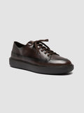 RELEASE 001 - Brown Leather Low Top Sneakers Men Officine Creative -3