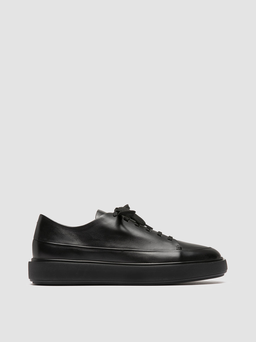 RELEASE 001 - Black Leather Low Top Sneakers Men Officine Creative -1