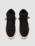 REMASTER 002 - Black Suede High Top Sneakers Men Officine Creative -2