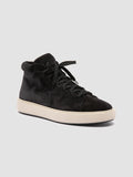 REMASTER 002 - Black Suede High Top Sneakers Men Officine Creative -3