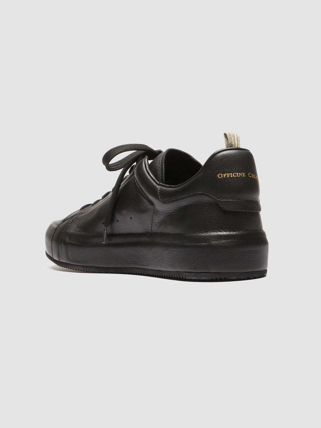 PRIMARY 001 - Black Leather Sneakers Men Officine Creative - 4