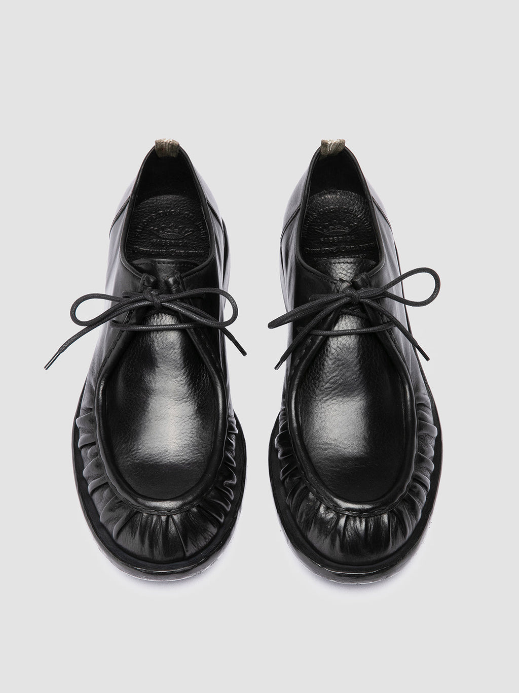 RUGGED 010 - Black Leather Derby Shoes - 1