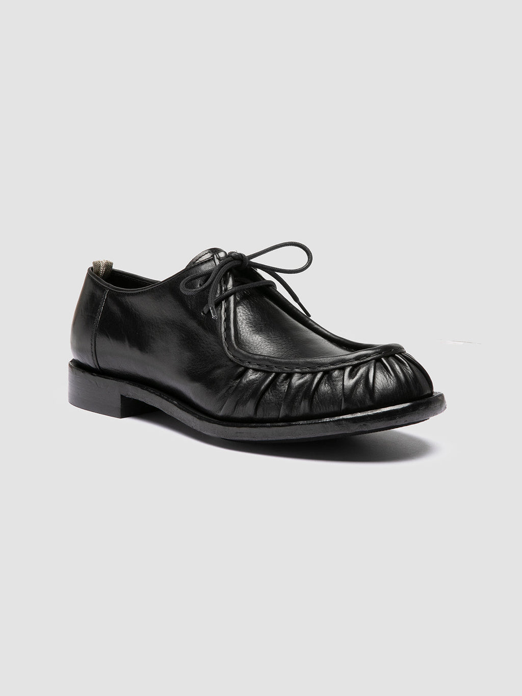 RUGGED 010 - Black Leather Derby Shoes - 2