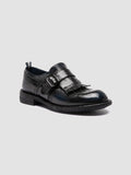 RUGGED 111 - Dark Navy Leather Monk Shoes - 2