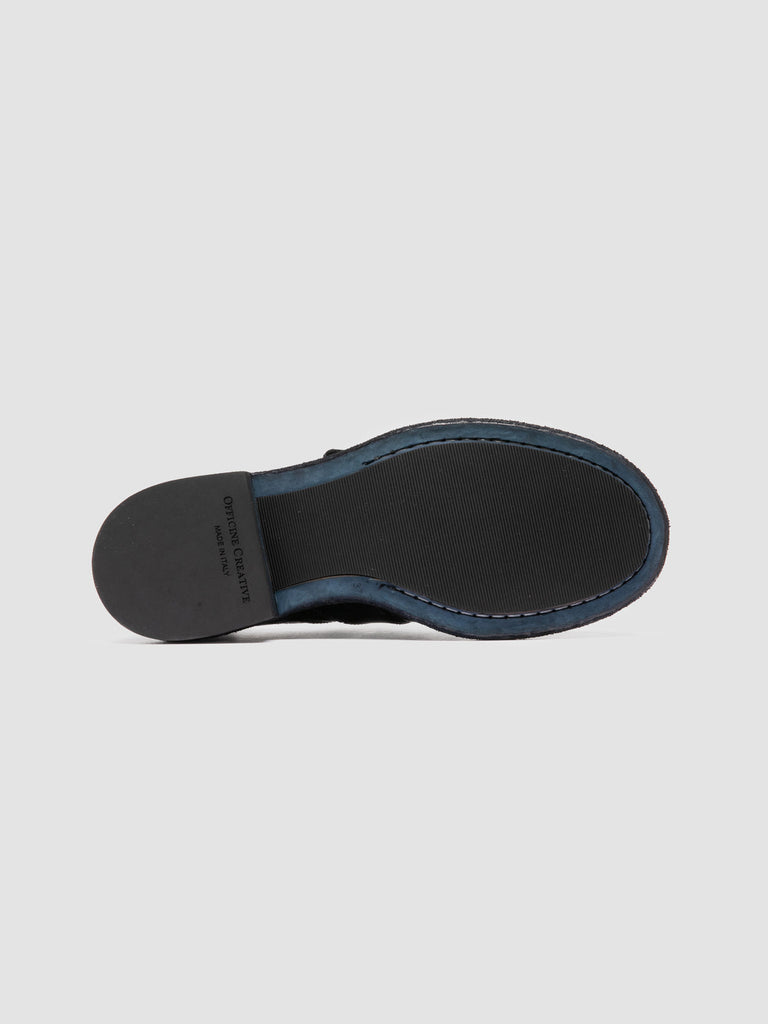 RUGGED 111 - Dark Navy Leather Monk Shoes