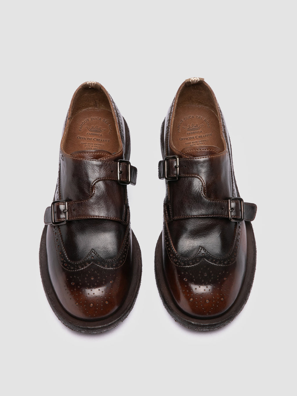 RUGGED 112 - Dark Brown Leather Monk Shoes - 1