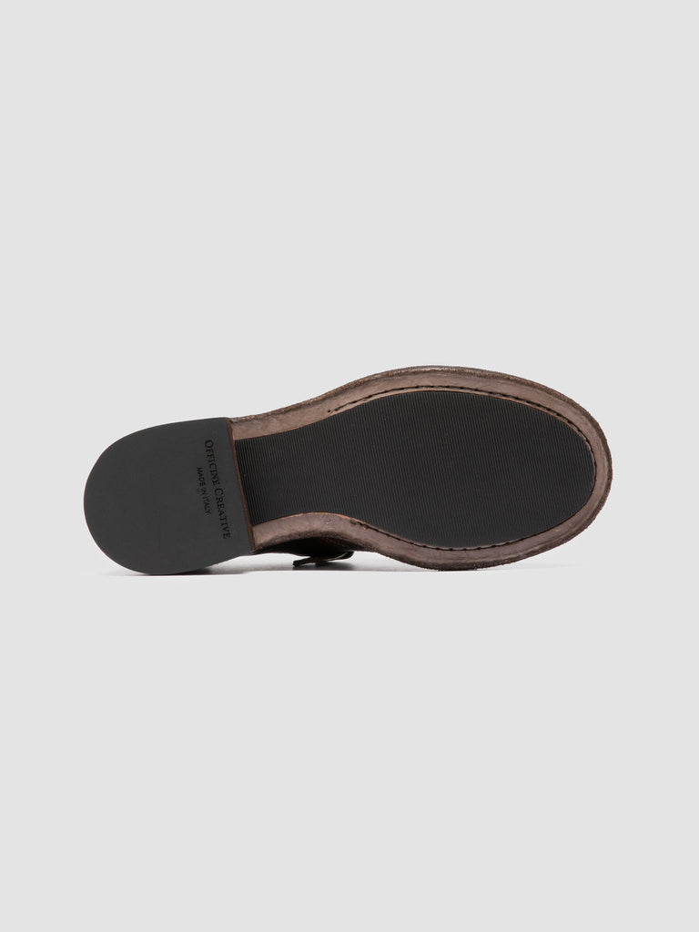 RUGGED 112 - Dark Brown Leather Monk Shoes