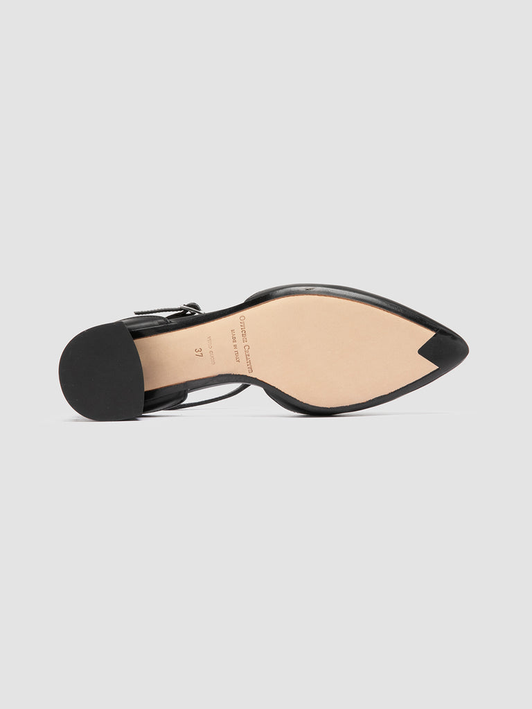 SAGE 103 Nero - Black Leather T-Bar Shoes Women Officine Creative - 5