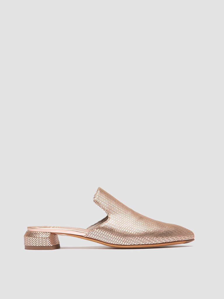 SAGE 106 - Pink Leather Mule Sandals