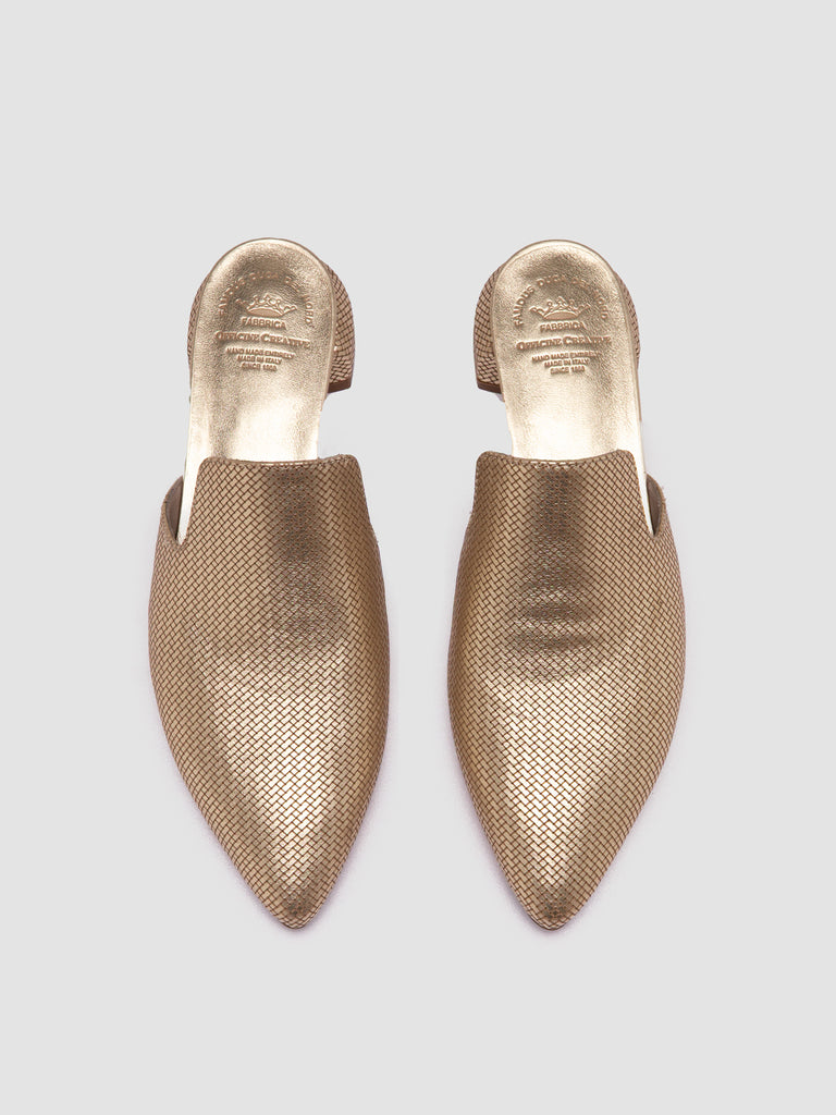 SAGE 106 Platino - Platinum Leather Mule Sandals