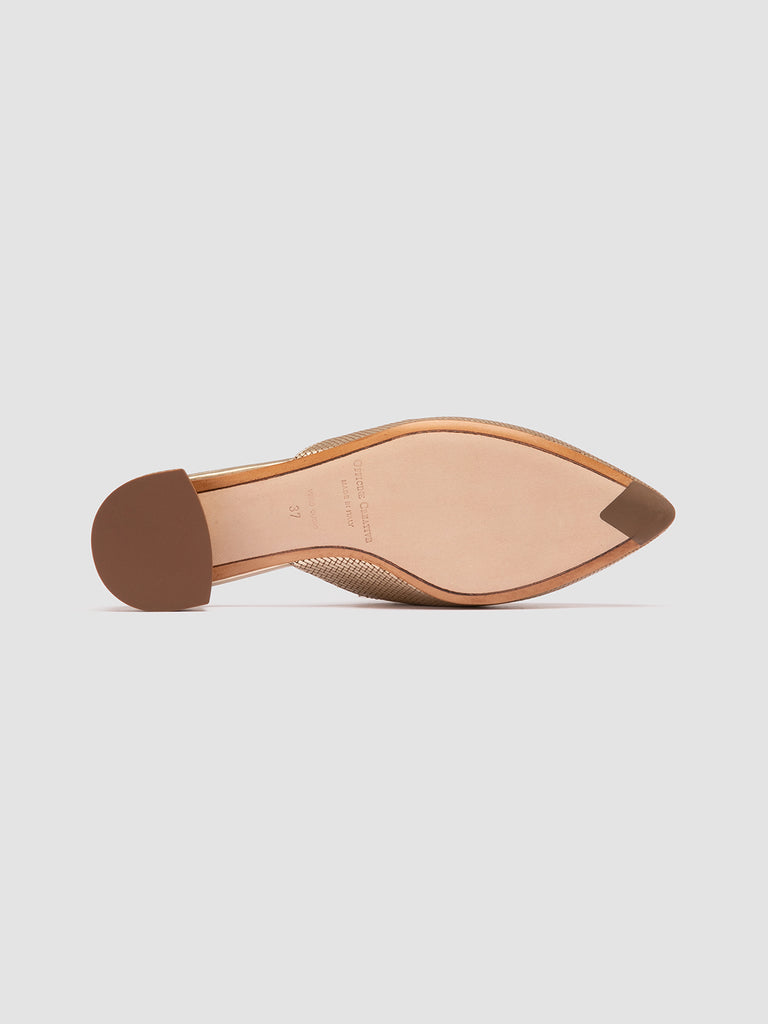 SAGE 106 Platino - Platinum Leather Mule Sandals Women Officine Creative - 5