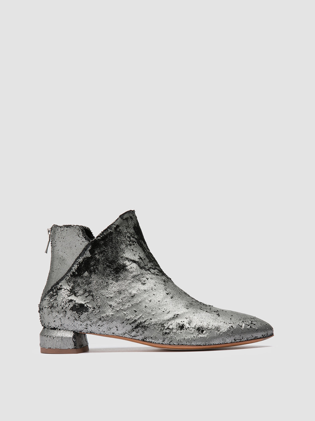 SAGE 108 - Metallic Leather Zipped Boots Women Officine Creative - 5