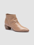 SALLY 001 - Ivory Leather Booties