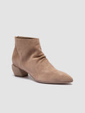 SALLY 001 - Beige Suede Booties