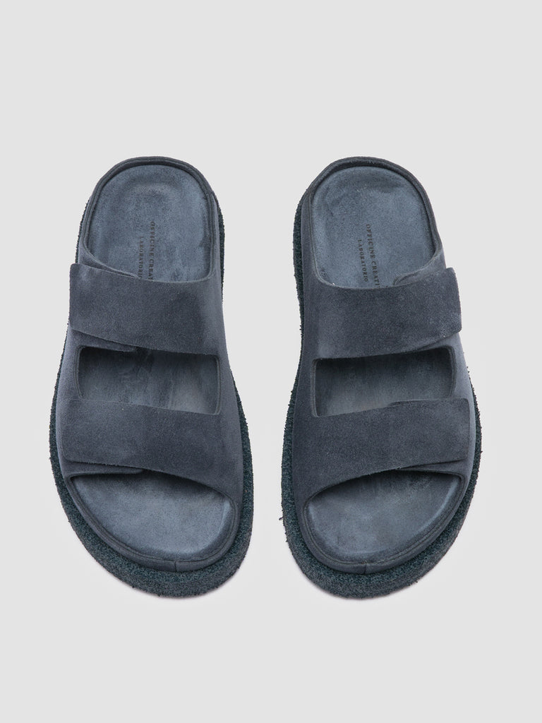 SANDS 105 Zaffiro - Blue Suede Slide Sandals