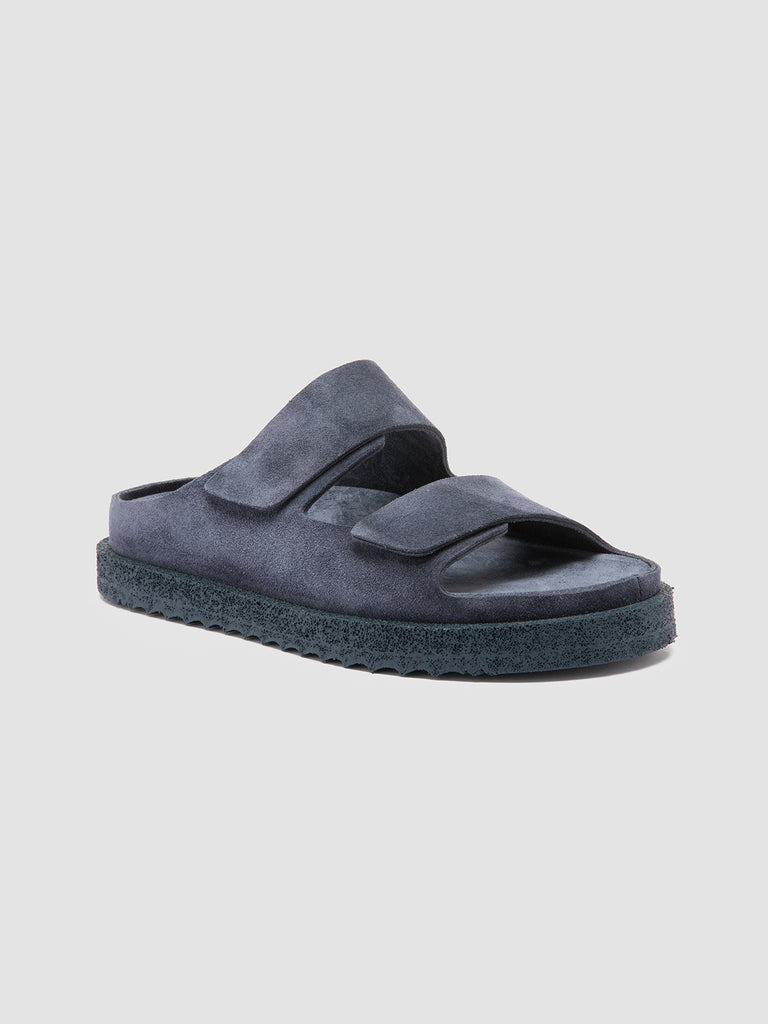 SANDS 105 Zaffiro - Blue Suede Slide Sandals Women Officine Creative - 3