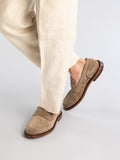 SAX 001 Lead - Taupe Suede Penny Loafers Men Officine Creative - 6