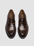SAX FLEXI 001 - Dark Brown Leather Penny Loafers - 1