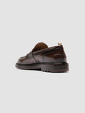 SAX FLEXI 001 - Dark Brown Leather Penny Loafers - 3