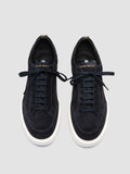 SEQUEL 002 - Blue Suede and Leather Low Top Sneakers - 1