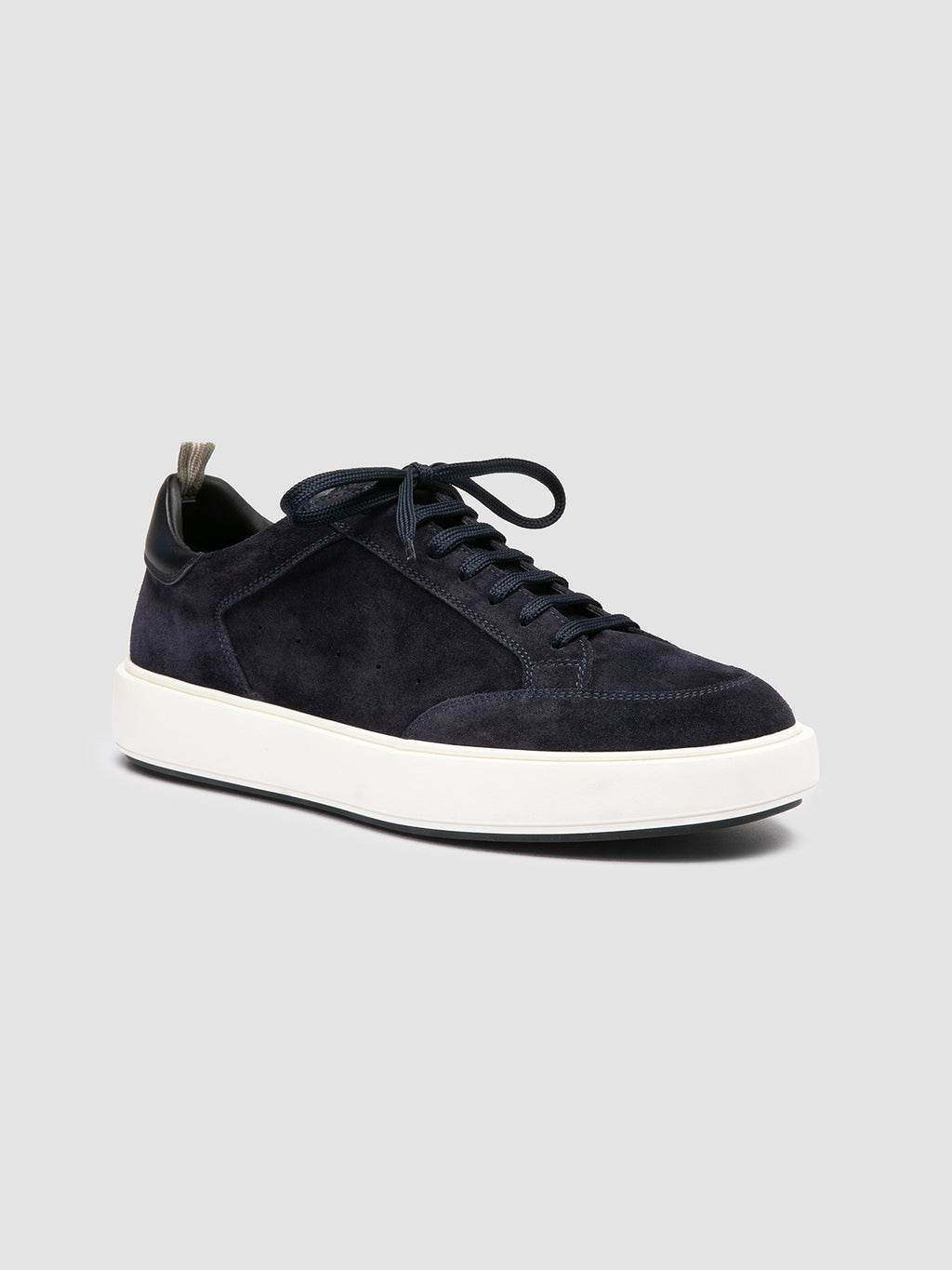 SEQUEL 002 - Blue Suede and Leather Low Top Sneakers - 2