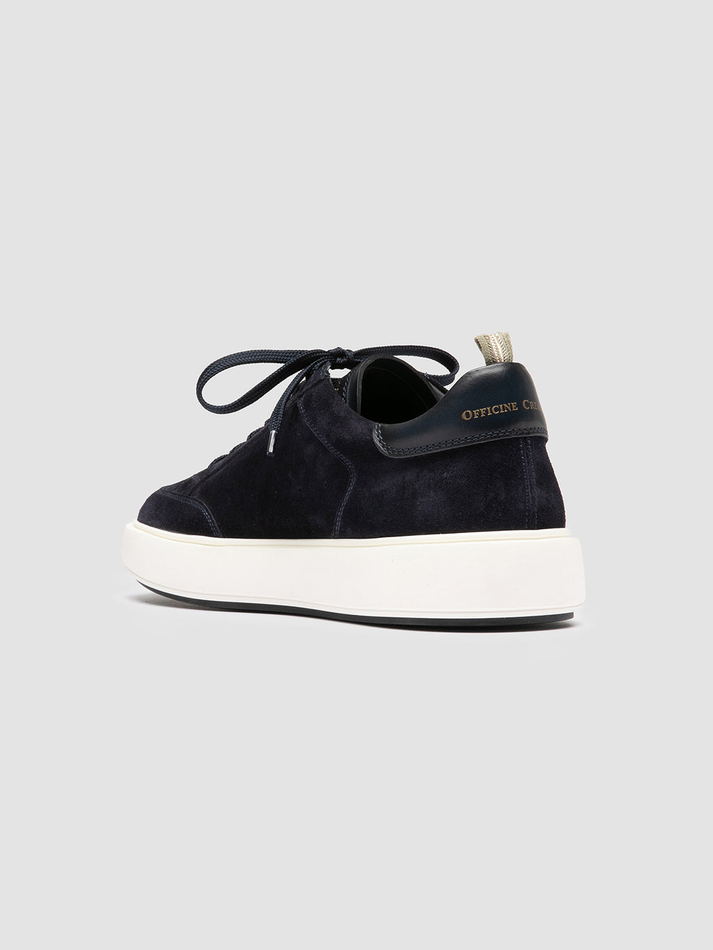 SEQUEL 002 - Blue Suede and Leather Low Top Sneakers - 3