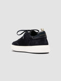 SEQUEL 002 - Blue Suede and Leather Low Top Sneakers - 3