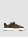 SEQUEL 002 - Green Suede and Leather Low Top Sneakers - 0