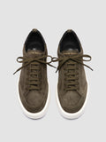 SEQUEL 002 - Green Suede and Leather Low Top Sneakers - 1