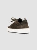 SEQUEL 002 - Green Suede and Leather Low Top Sneakers - 3
