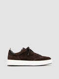 SEQUEL 002 - Dark Brown Suede and Leather Sneakers - 0
