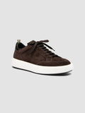 SEQUEL 002 - Dark Brown Suede and Leather Sneakers - 2