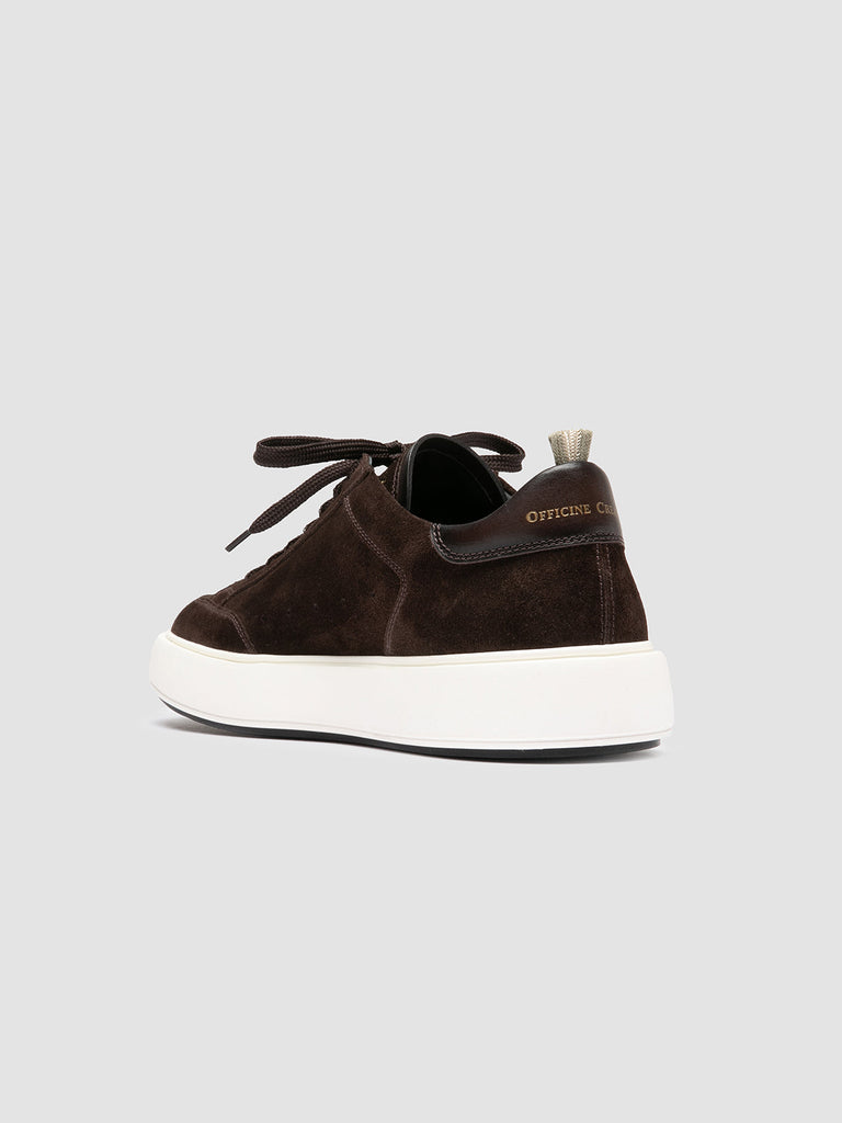 SEQUEL 002 - Dark Brown Suede and Leather Sneakers