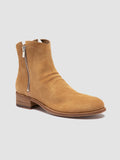 SHANTEL 004 - Beige Suede Zipped Boots