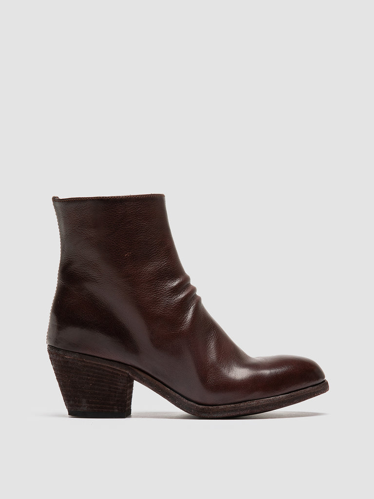 SHERRY 003 Otto - Brown Leather Zip Boots