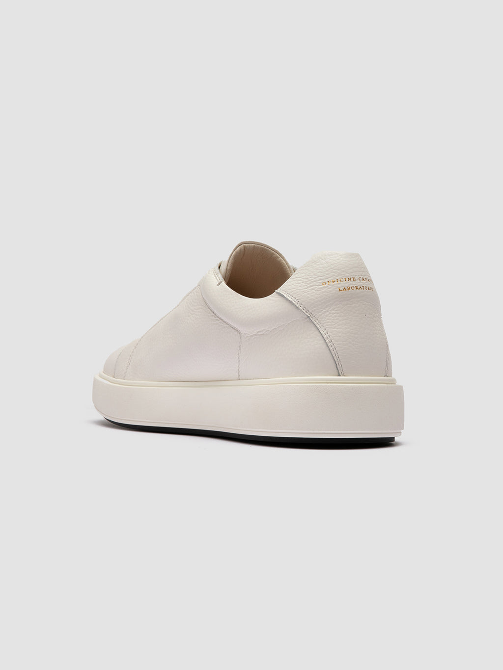 SLOUCH 001 - White Leather Low Top Sneakers Men Officine Creative -4