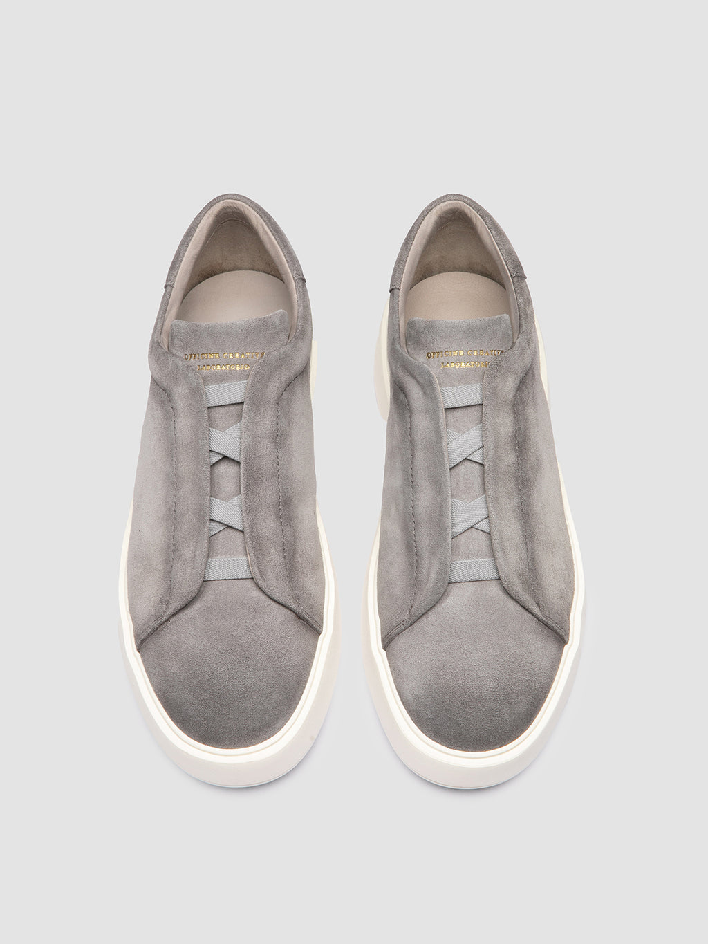 SLOUCH 003 - Grey Suede Low Top Sneakers - 1