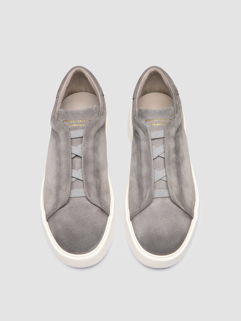 SLOUCH 003 - Grey Suede Low Top Sneakers