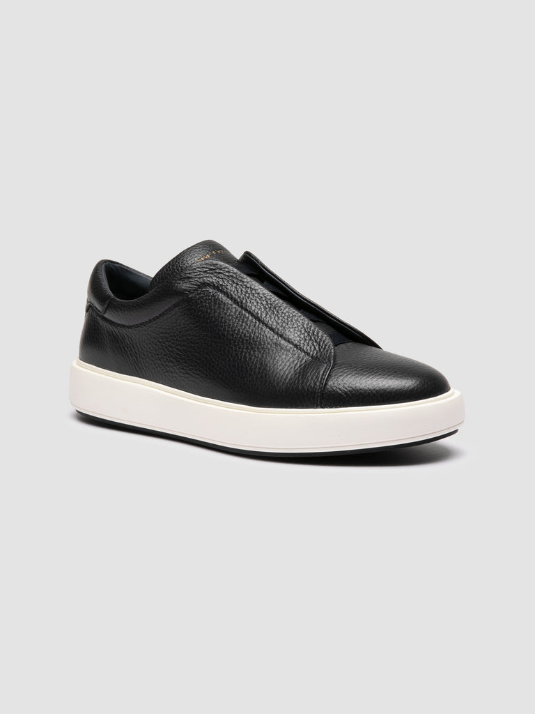 SLOUCH 003 - Blue Leather Low Top Sneakers