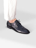 SOLITUDE 002 Nero - Black Leather Derby Shoes Men Officine Creative - 6