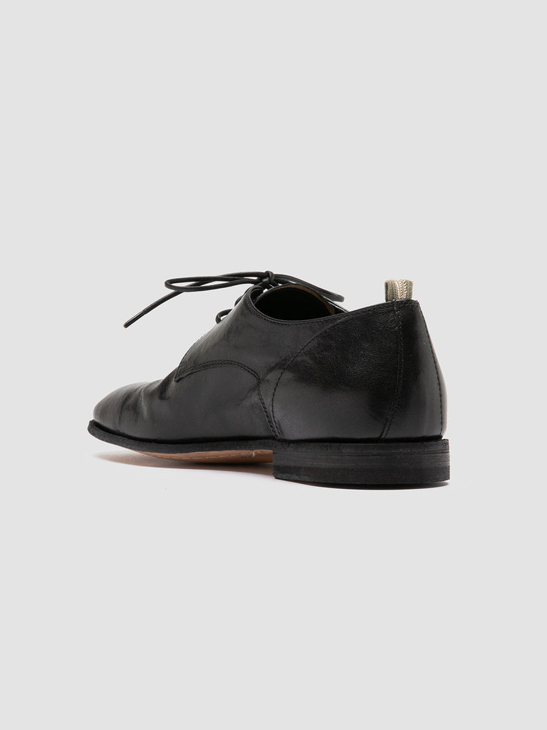 SOLITUDE 002 Nero - Black Leather Derby Shoes Men Officine Creative - 4