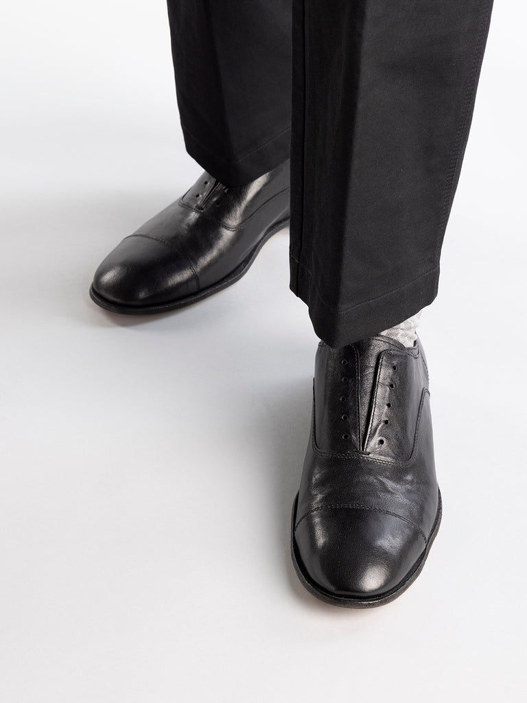 SOLITUDE 003 Nero - Black Leather Oxford Shoes Men Officine Creative - 6