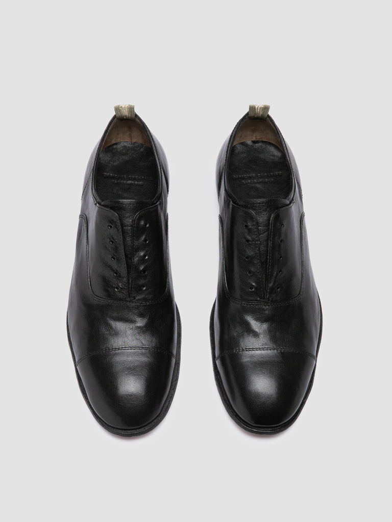 SOLITUDE 003 Nero - Black Leather Oxford Shoes