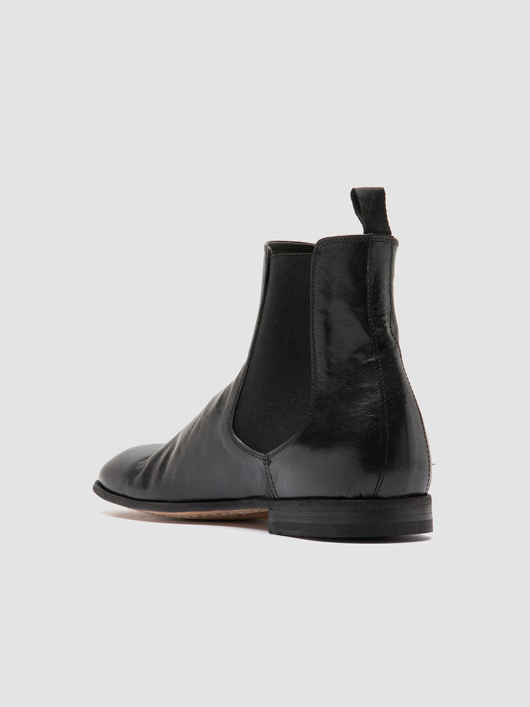 SOLITUDE 004 Nero - Black Leather Chelsea Boots Men Officine Creative - 4